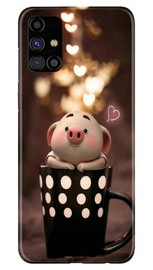 Cute Bunny Mobile Back Case for Samsung Galaxy M51 (Design - 213)