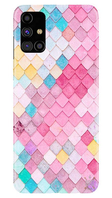 Pink Pattern Mobile Back Case for Samsung Galaxy M31s (Design - 215)