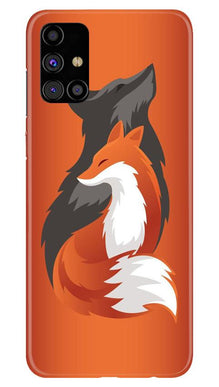 Wolf  Mobile Back Case for Samsung Galaxy M31s (Design - 224)
