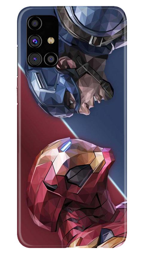 Ironman Captain America Case for Samsung Galaxy M31s (Design No. 245)