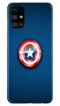 Captain America Shield Case for Samsung Galaxy M51 (Design No. 253)