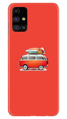 Travel Bus Mobile Back Case for Samsung Galaxy M31s (Design - 258)