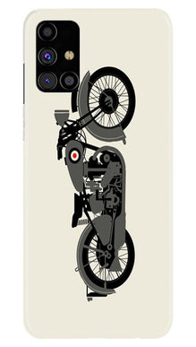 MotorCycle Mobile Back Case for Samsung Galaxy M31s (Design - 259)