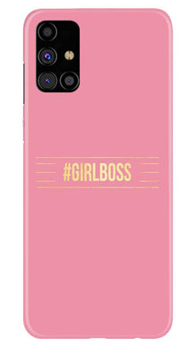 Girl Boss Pink Mobile Back Case for Samsung Galaxy M31s (Design - 263)