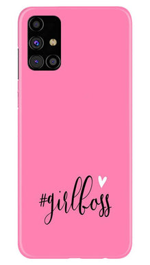 Girl Boss Pink Mobile Back Case for Samsung Galaxy M31s (Design - 269)