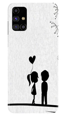 Cute Kid Couple Mobile Back Case for Samsung Galaxy M31s (Design - 283)