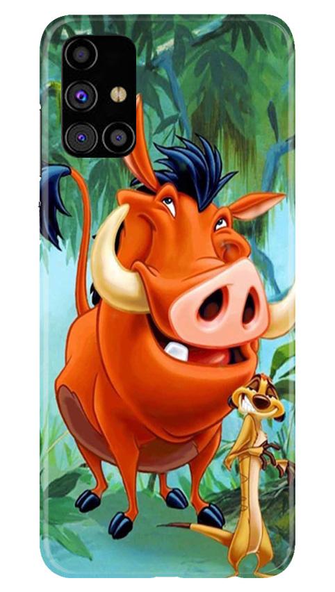 Timon and Pumbaa Mobile Back Case for Samsung Galaxy M31s (Design - 305)