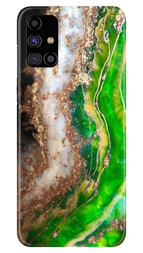 Marble Texture Mobile Back Case for Samsung Galaxy M51 (Design - 307)