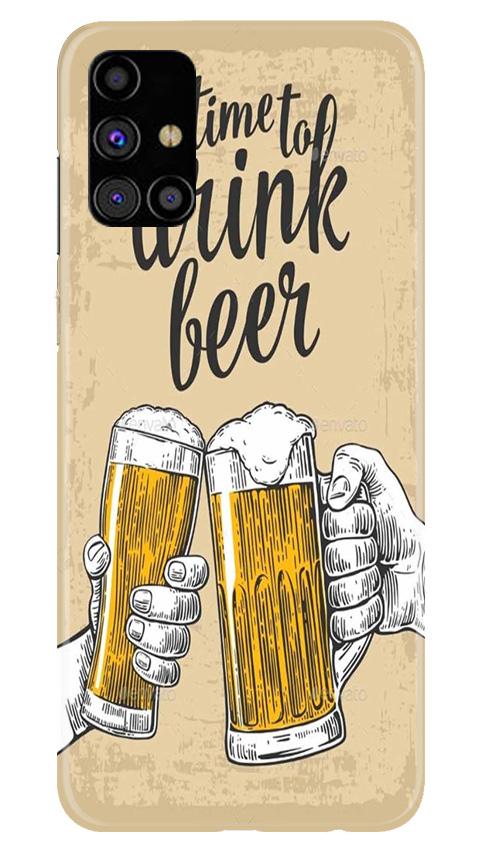 Drink Beer Mobile Back Case for Samsung Galaxy M51 (Design - 328)