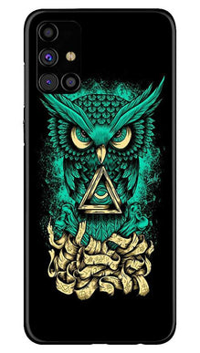 Owl Mobile Back Case for Samsung Galaxy M51 (Design - 358)