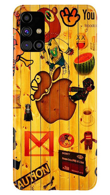 Wooden Texture Mobile Back Case for Samsung Galaxy M51 (Design - 367)