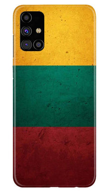 Color Pattern Mobile Back Case for Samsung Galaxy M31s (Design - 374)