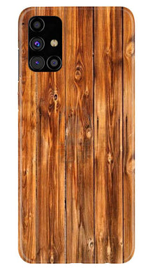 Wooden Texture Mobile Back Case for Samsung Galaxy M51 (Design - 376)