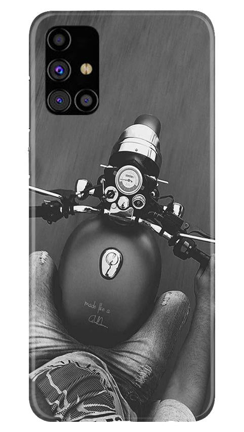 Royal Enfield Mobile Back Case for Samsung Galaxy M51 (Design - 382)