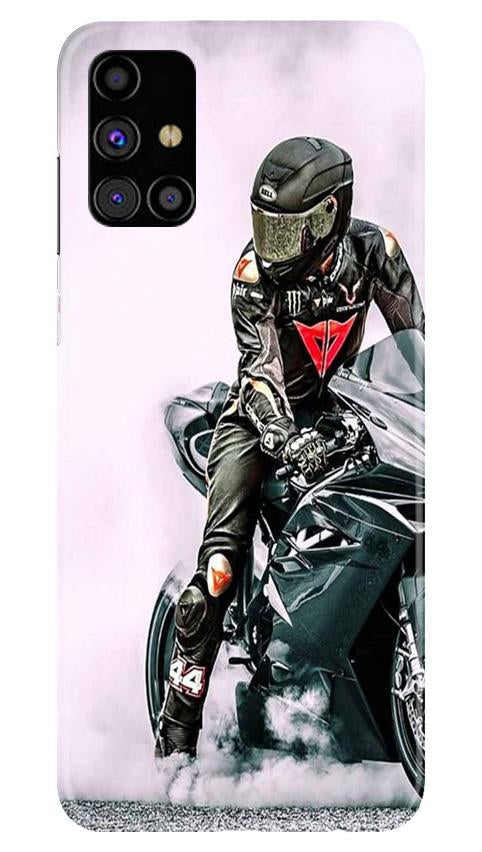 Biker Mobile Back Case for Samsung Galaxy M51 (Design - 383)
