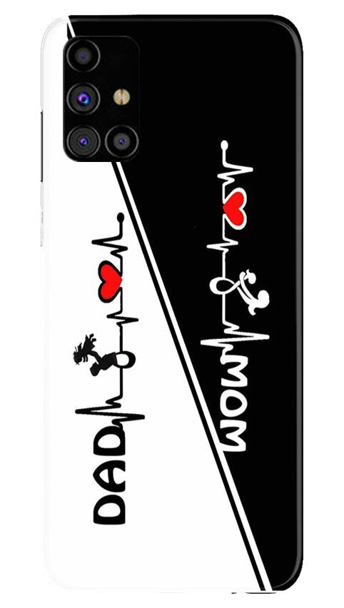 Love Mom Dad Mobile Back Case for Samsung Galaxy M31s (Design - 385)