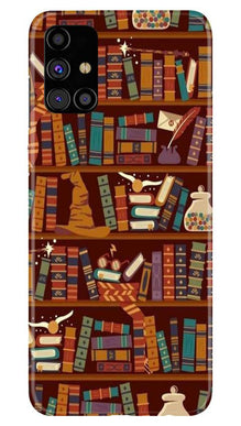 Book Shelf Mobile Back Case for Samsung Galaxy M31s (Design - 390)
