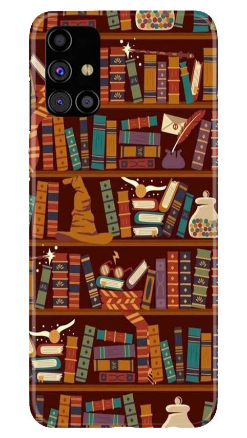 Book Shelf Mobile Back Case for Samsung Galaxy M51 (Design - 390)