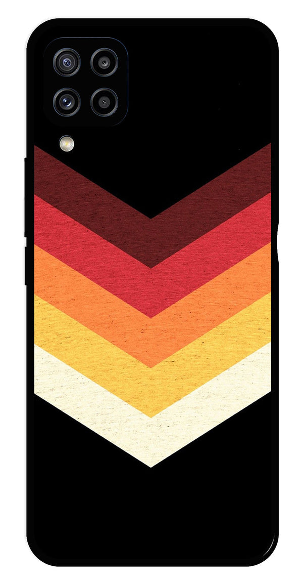 MultiColor Arrow Metal Mobile Case for Samsung Galaxy M32 4G   (Design No -04)