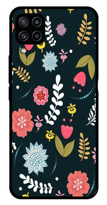 Floral Pattern2 Metal Mobile Case for Samsung Galaxy M32 4G
