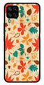Leafs Design Metal Mobile Case for Samsung Galaxy M32 4G   (Design No -14)