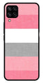 Pink Pattern Metal Mobile Case for Samsung Galaxy M32 4G   (Design No -23)