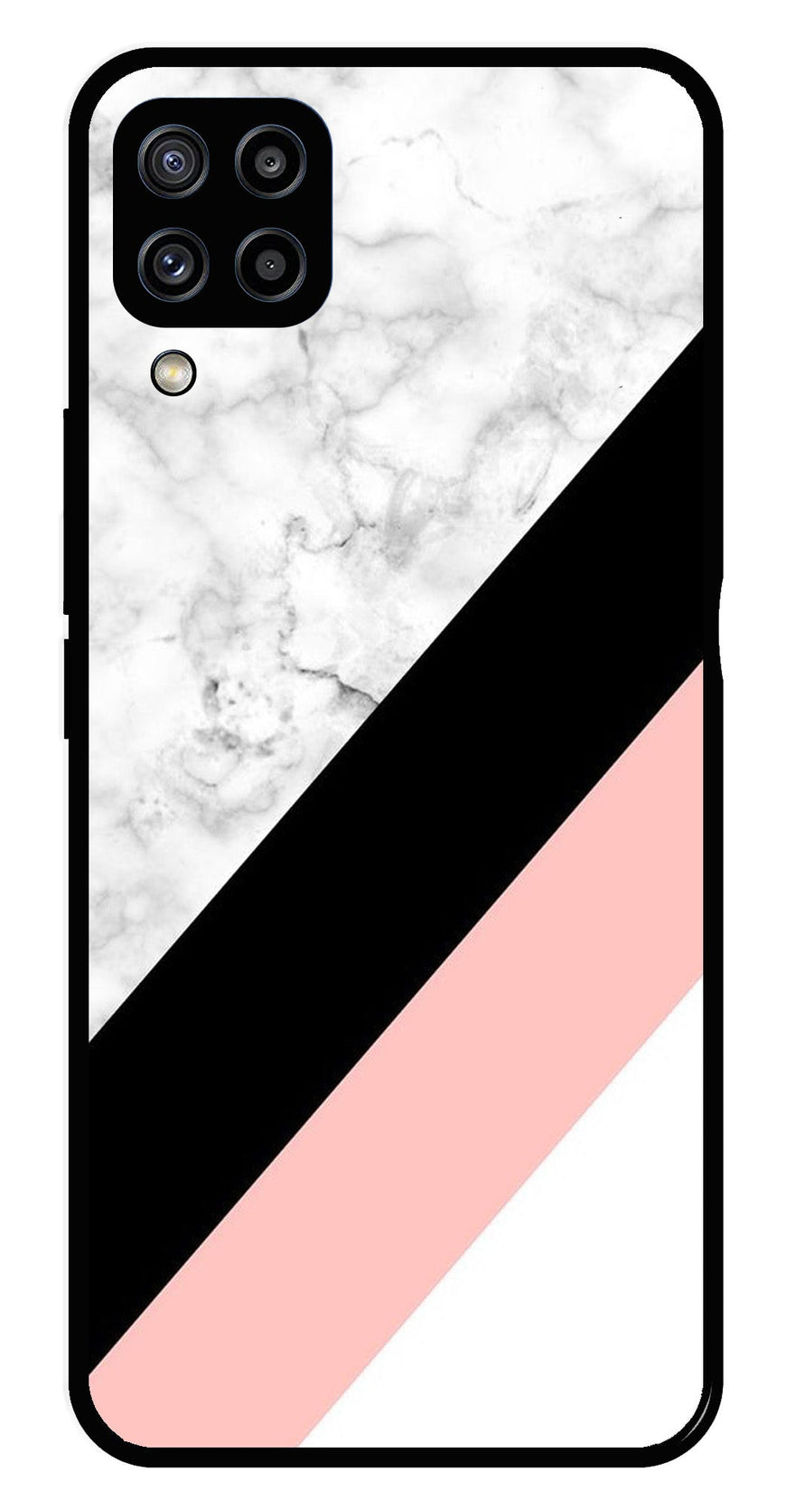 Marble Design Metal Mobile Case for Samsung Galaxy M32 4G   (Design No -24)