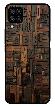 Alphabets Metal Mobile Case for Samsung Galaxy M32 4G