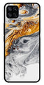 Marble Pattern Metal Mobile Case for Samsung Galaxy M32 4G   (Design No -36)
