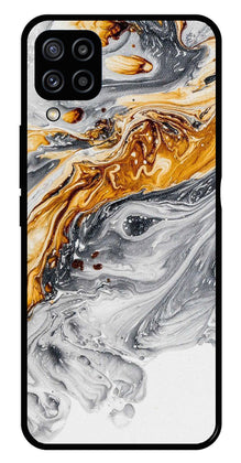 Marble Pattern Metal Mobile Case for Samsung Galaxy M32 4G