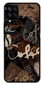 Coffee Pattern Metal Mobile Case for Samsung Galaxy M32 4G   (Design No -37)