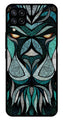 Lion Pattern Metal Mobile Case for Samsung Galaxy M32 4G   (Design No -40)