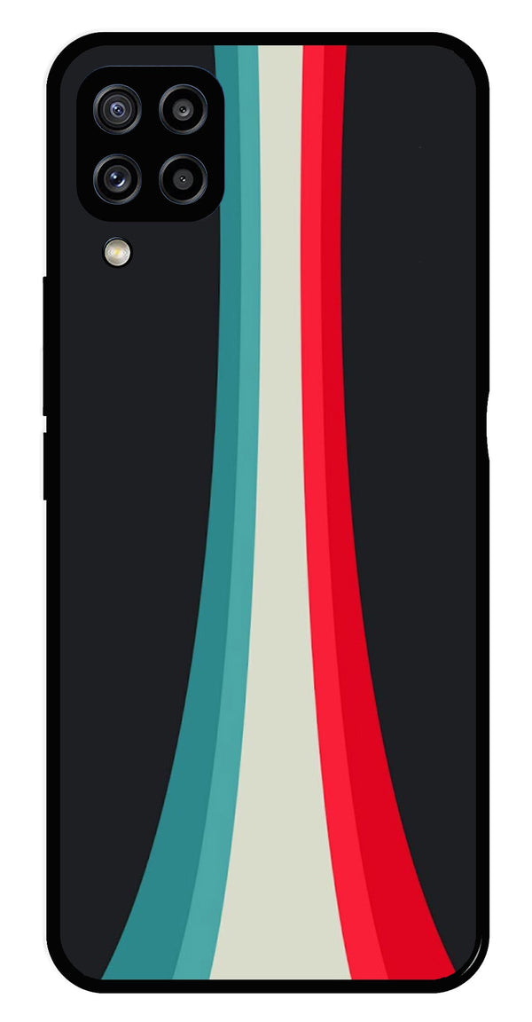 Modern Art Colorful Metal Mobile Case for Samsung Galaxy M32 4G   (Design No -48)