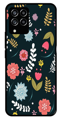Floral Pattern2 Metal Mobile Case for Samsung Galaxy M33 5G