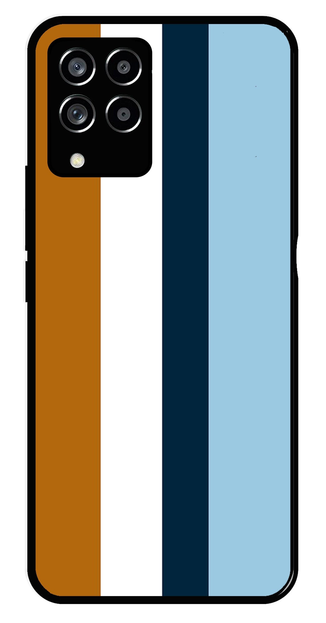 MultiColor Pattern Metal Mobile Case for Samsung Galaxy M33 5G   (Design No -17)