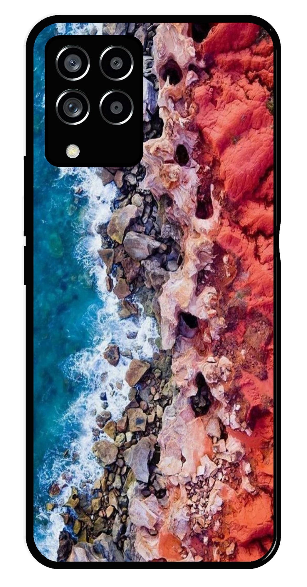 Sea Shore Metal Mobile Case for Samsung Galaxy M33 5G   (Design No -18)