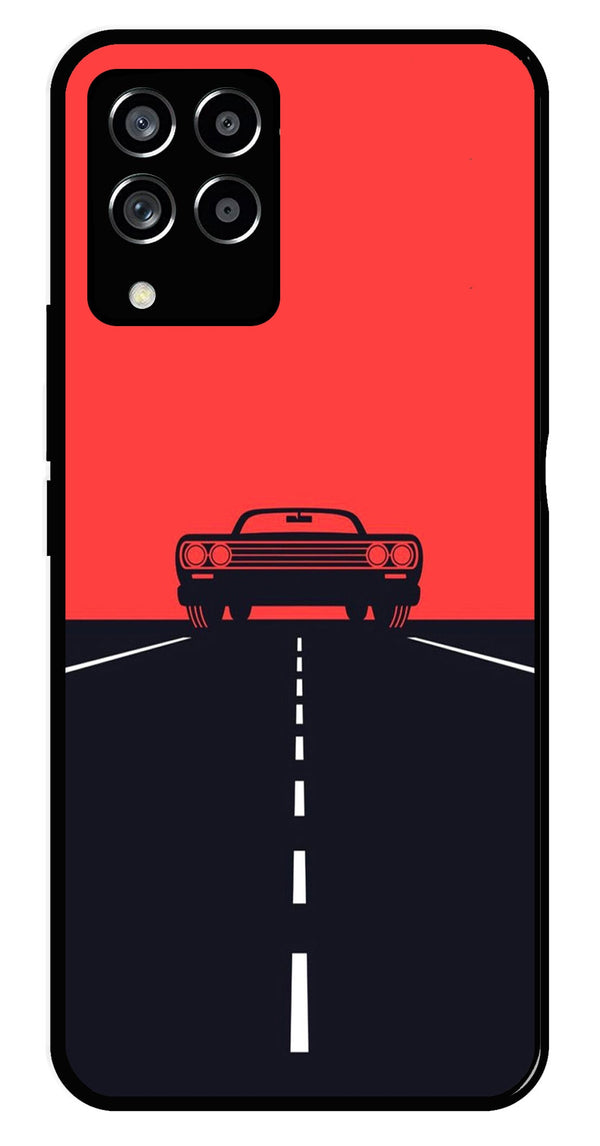 Car Lover Metal Mobile Case for Samsung Galaxy M33 5G   (Design No -21)