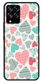 Hearts Pattern Metal Mobile Case for Samsung Galaxy M33 5G   (Design No -22)