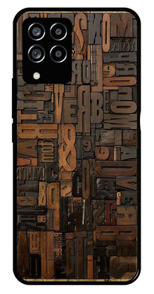 Alphabets Metal Mobile Case for Samsung Galaxy M33 5G