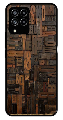 Alphabets Metal Mobile Case for Samsung Galaxy M53 5G
