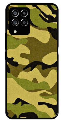 Army Pattern Metal Mobile Case for Samsung Galaxy M53 5G