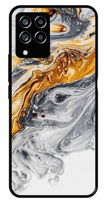 Marble Pattern Metal Mobile Case for Samsung Galaxy M33 5G