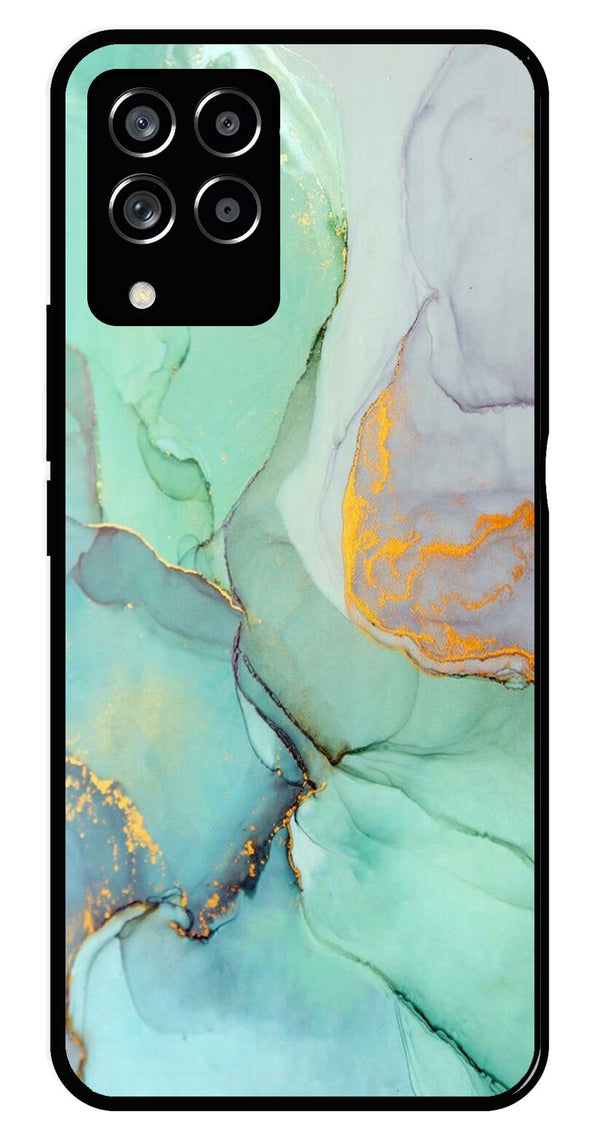 Marble Design Metal Mobile Case for Samsung Galaxy M33 5G   (Design No -46)