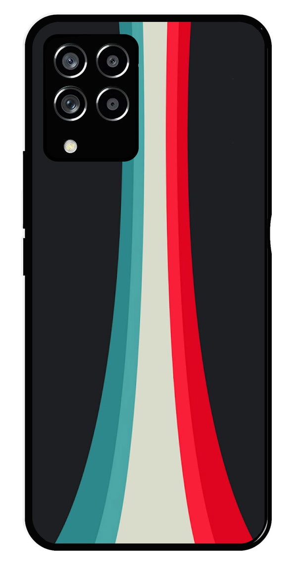 Modern Art Colorful Metal Mobile Case for Samsung Galaxy M53 5G   (Design No -48)