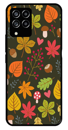 Leaves Design Metal Mobile Case for Samsung Galaxy M33 5G