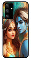 Lord Radha Krishna Metal Mobile Case for Samsung Galaxy M34   (Design No -01)