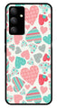 Hearts Pattern Metal Mobile Case for Samsung Galaxy M34   (Design No -22)