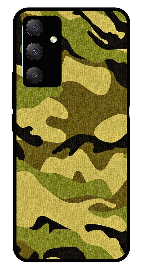 Army Pattern Metal Mobile Case for Samsung Galaxy M34   (Design No -35)