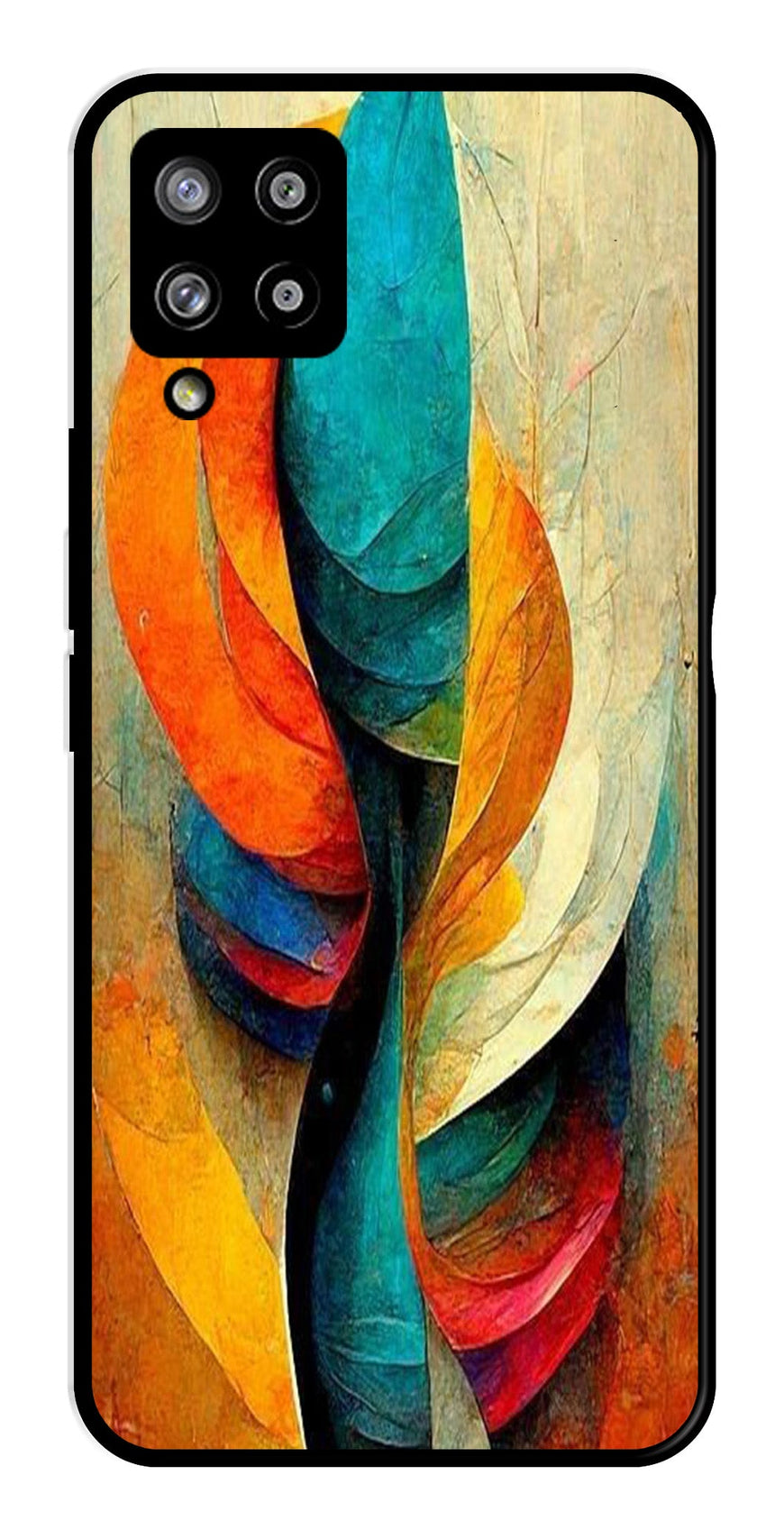 Modern Art Metal Mobile Case for Samsung Galaxy A42 5G   (Design No -11)