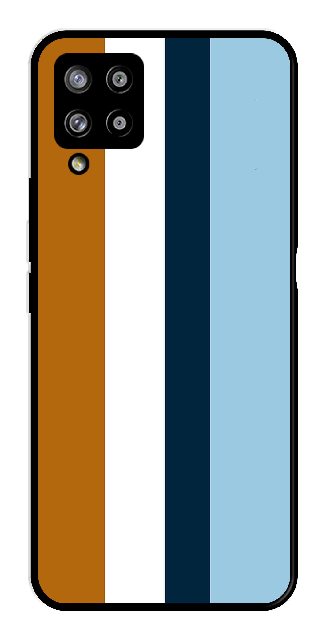 MultiColor Pattern Metal Mobile Case for Samsung Galaxy M42 5G   (Design No -17)